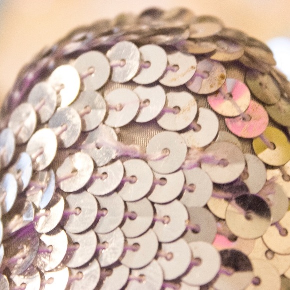 Silver Sequin Shoes HP  - Great Condition - Picture 6 of 7